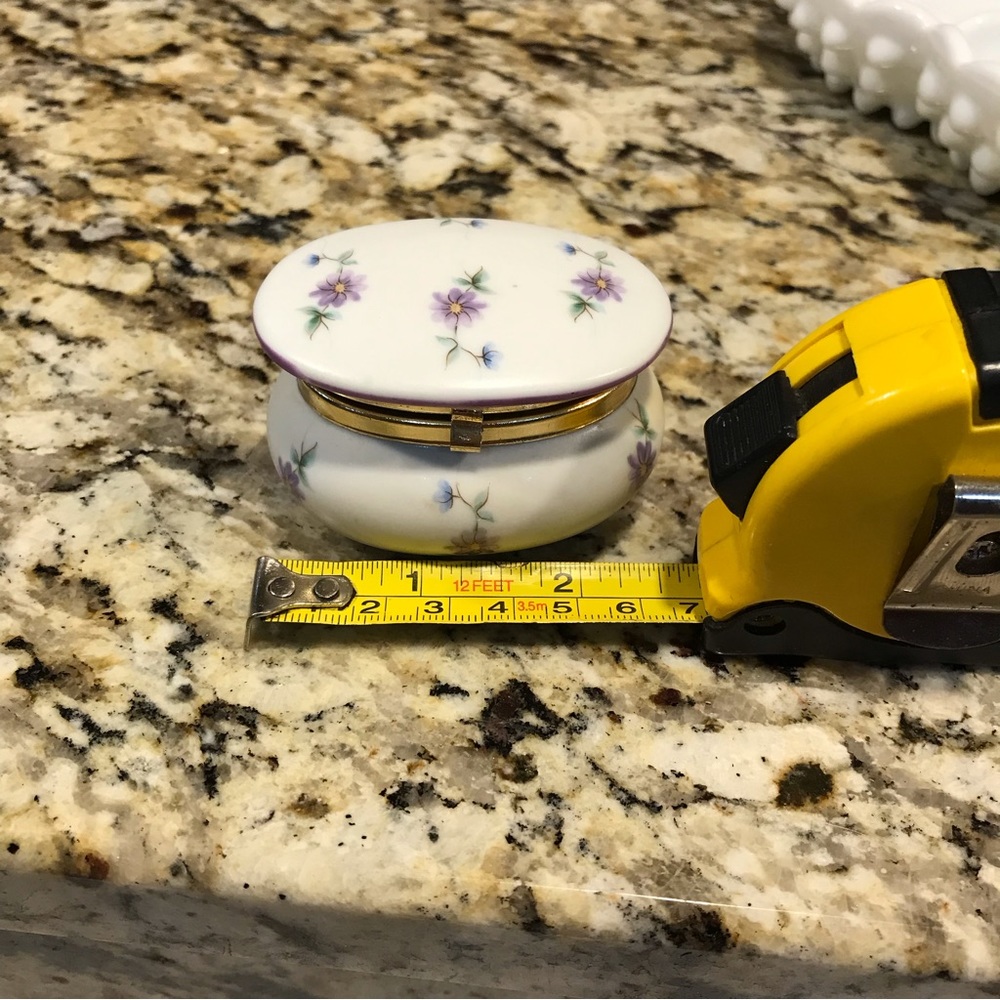 Vintage Hummelwerk Victorian Garden “Violets” Porcelain Trinket Box